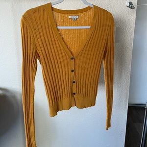 Dark yellow cardigan